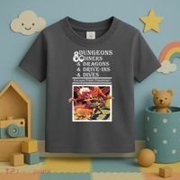 Dungeons & Diners & Dragons & Drive-Ins & Dives Toddler T-Shirt thumb 3