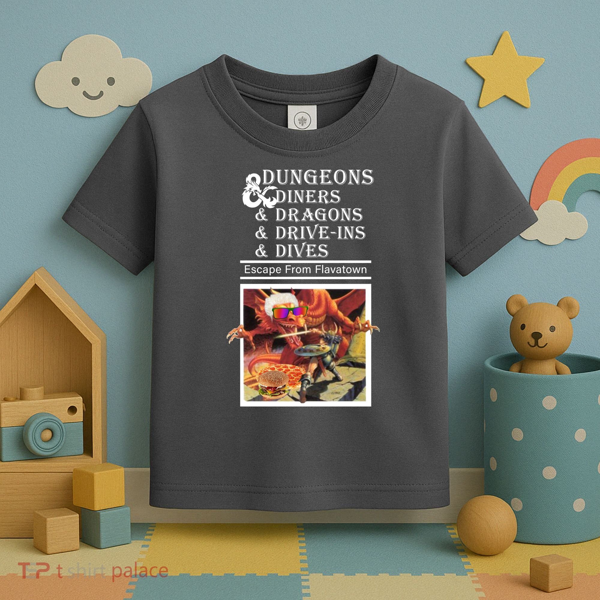 Dungeons & Diners & Dragons & Drive-Ins & Dives Toddler T-Shirt