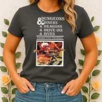 Dungeons & Diners & Dragons & Drive-Ins & Dives Women's T-Shirt thumb 2