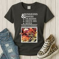Dungeons & Diners & Dragons & Drive-Ins & Dives Women's T-Shirt thumb 3