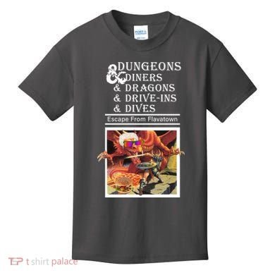 Dungeons & Diners & Dragons & Drive-Ins & Dives Kids T-Shirt