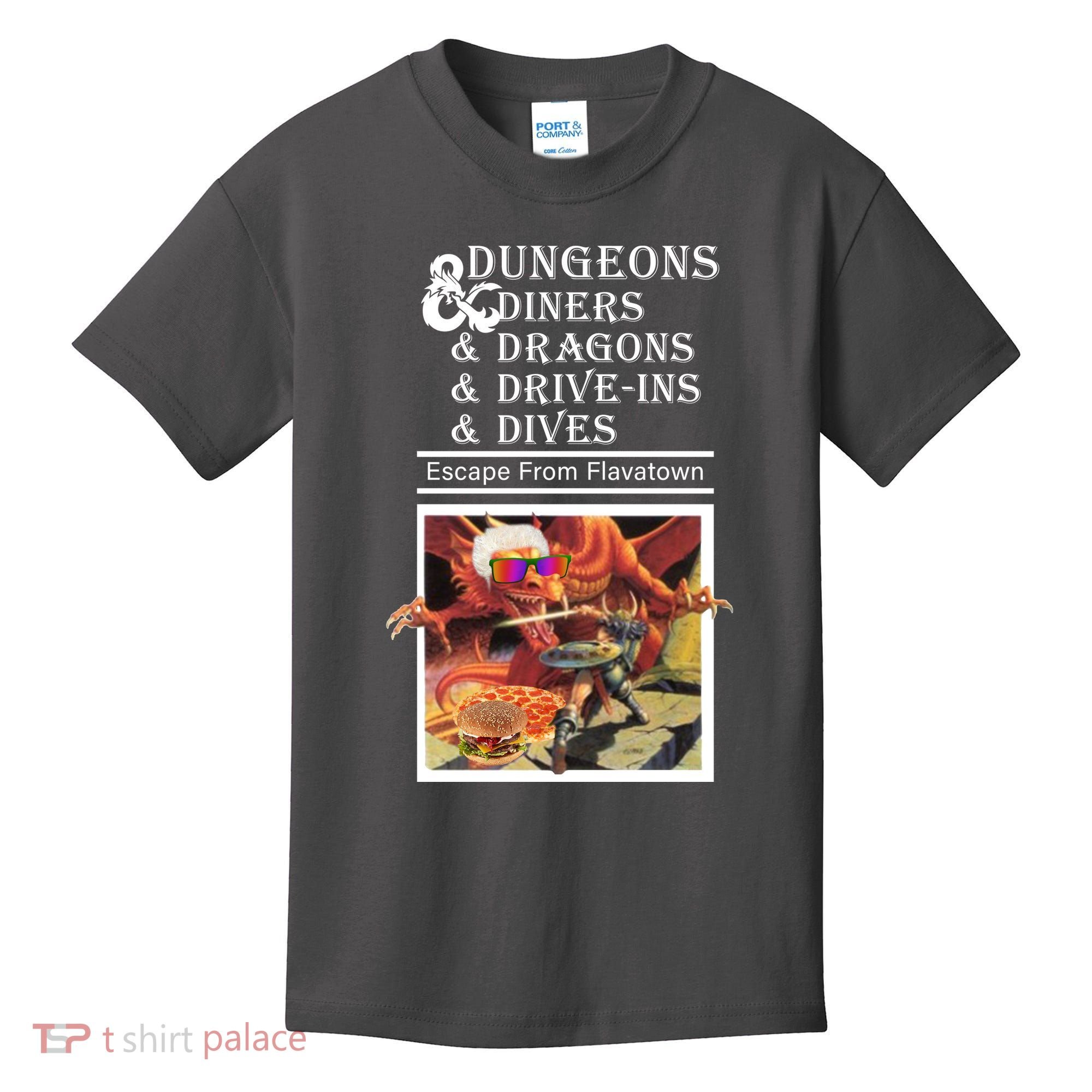 Dungeons & Diners & Dragons & Drive-Ins & Dives Kids T-Shirt