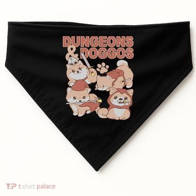 Dungeons & Doggos Cute USA-Made Doggie Bandana