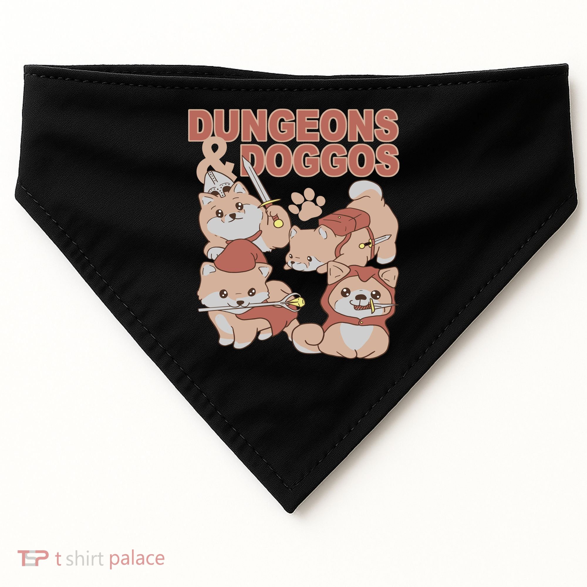 Dungeons & Doggos Cute USA-Made Doggie Bandana