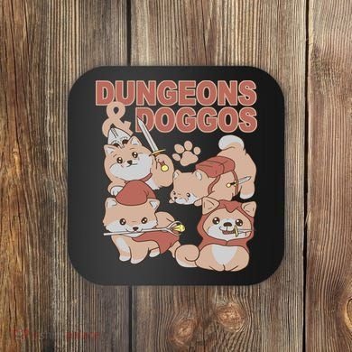 Dungeons & Doggos Cute Coaster