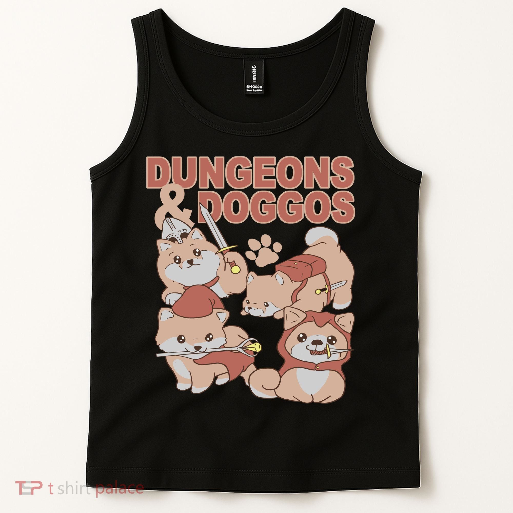 Dungeons & Doggos Cute Tank Top