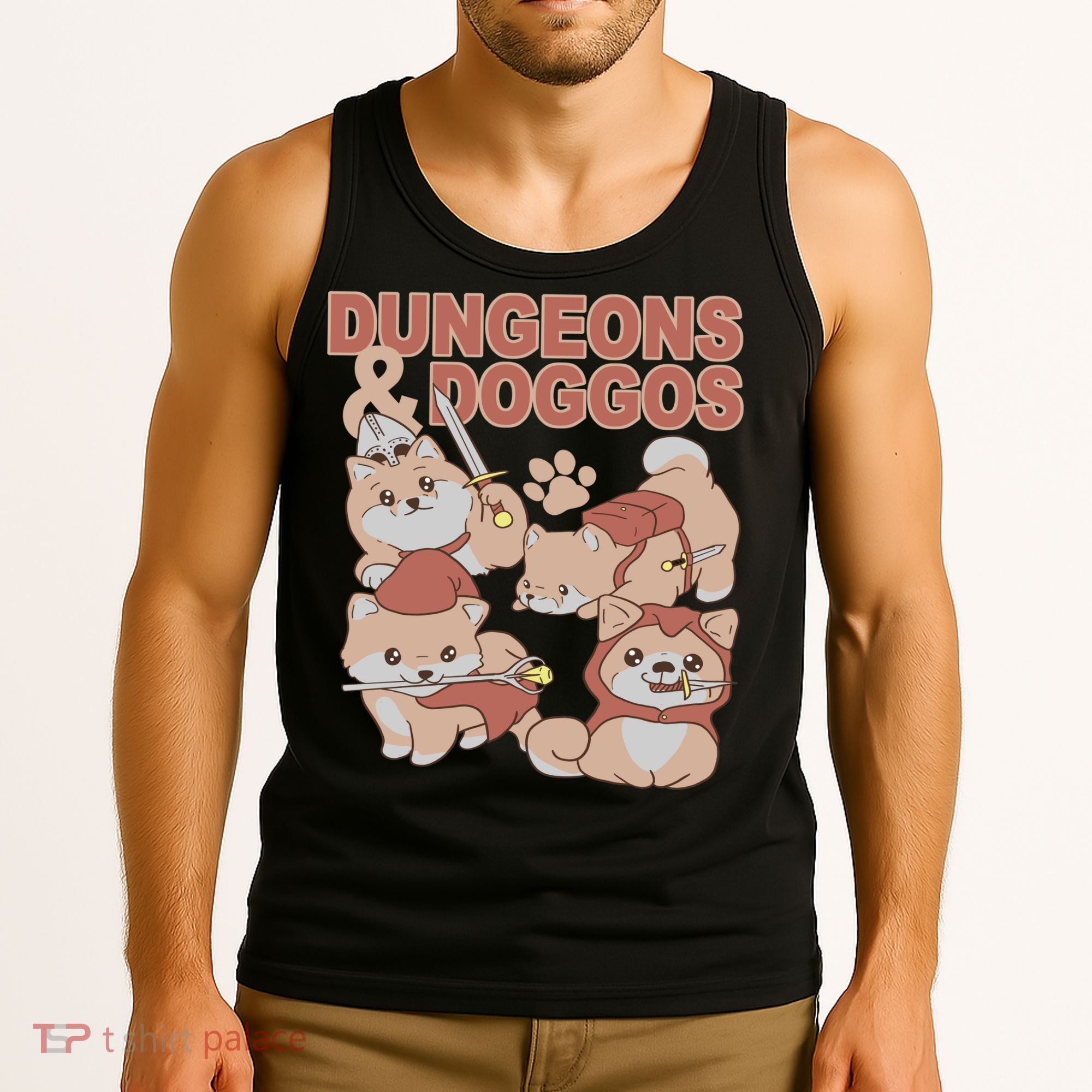 Dungeons & Doggos Cute Tank Top