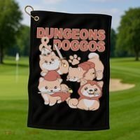 Dungeons & Doggos Cute Golf Towel thumb 1