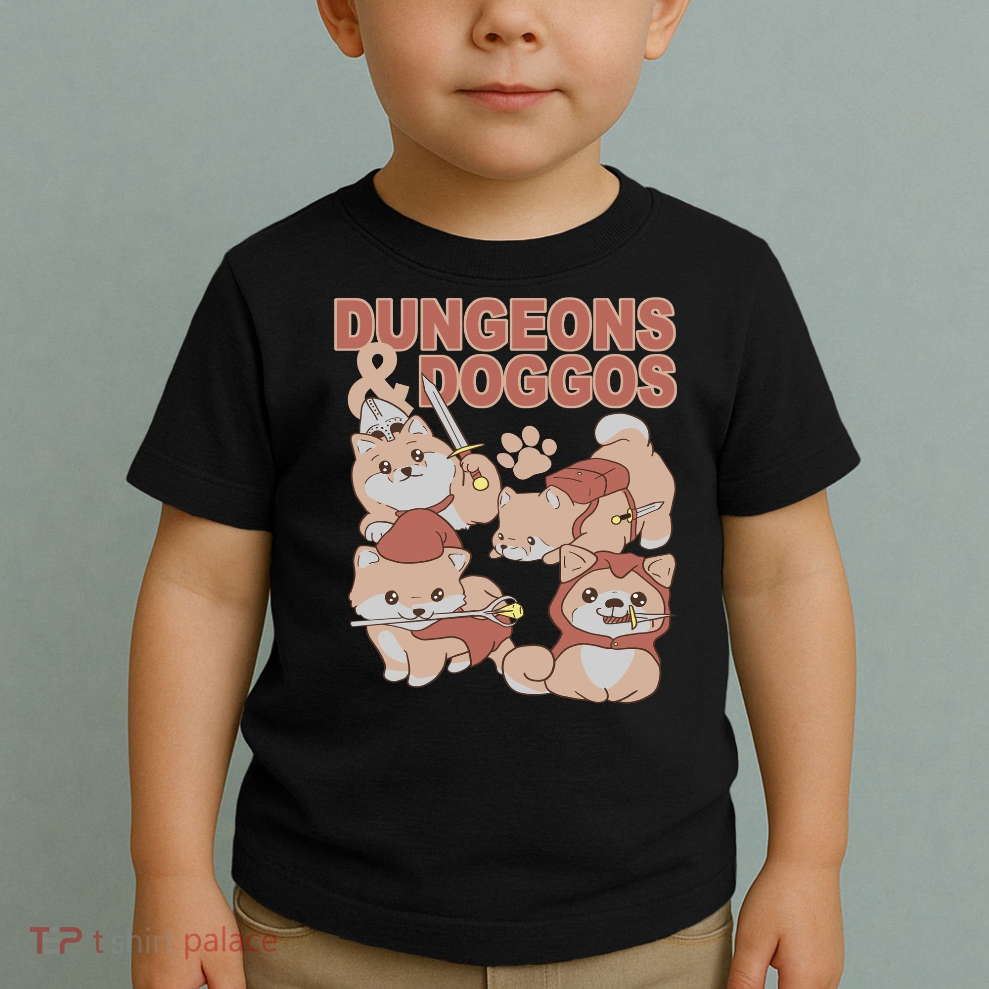 Dungeons & Doggos Cute Toddler T-Shirt