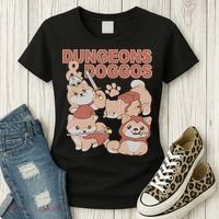 Dungeons & Doggos Cute Women's T-Shirt thumb 3