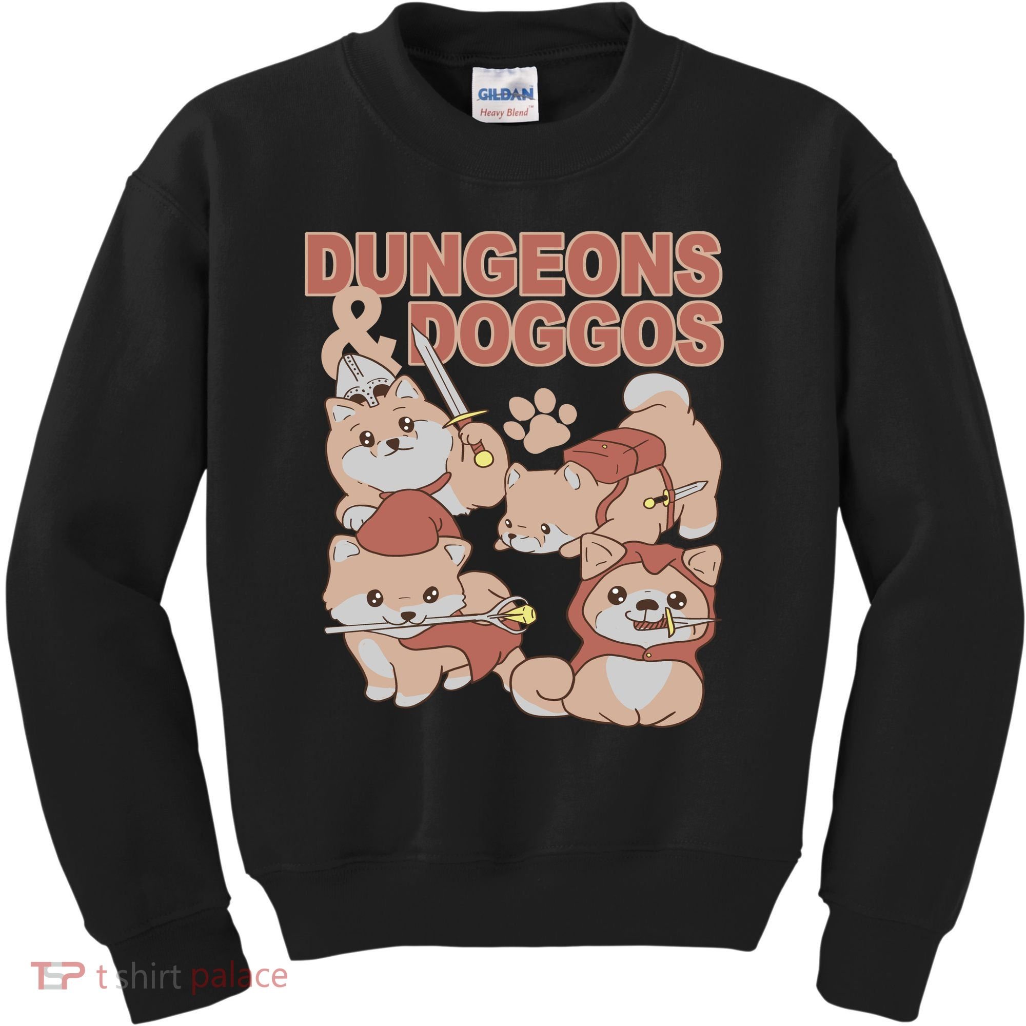 Dungeons & Doggos Cute Kids Sweatshirt
