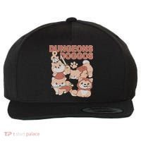 Dungeons & Doggos Cute Wool Snapback Cap thumb 0