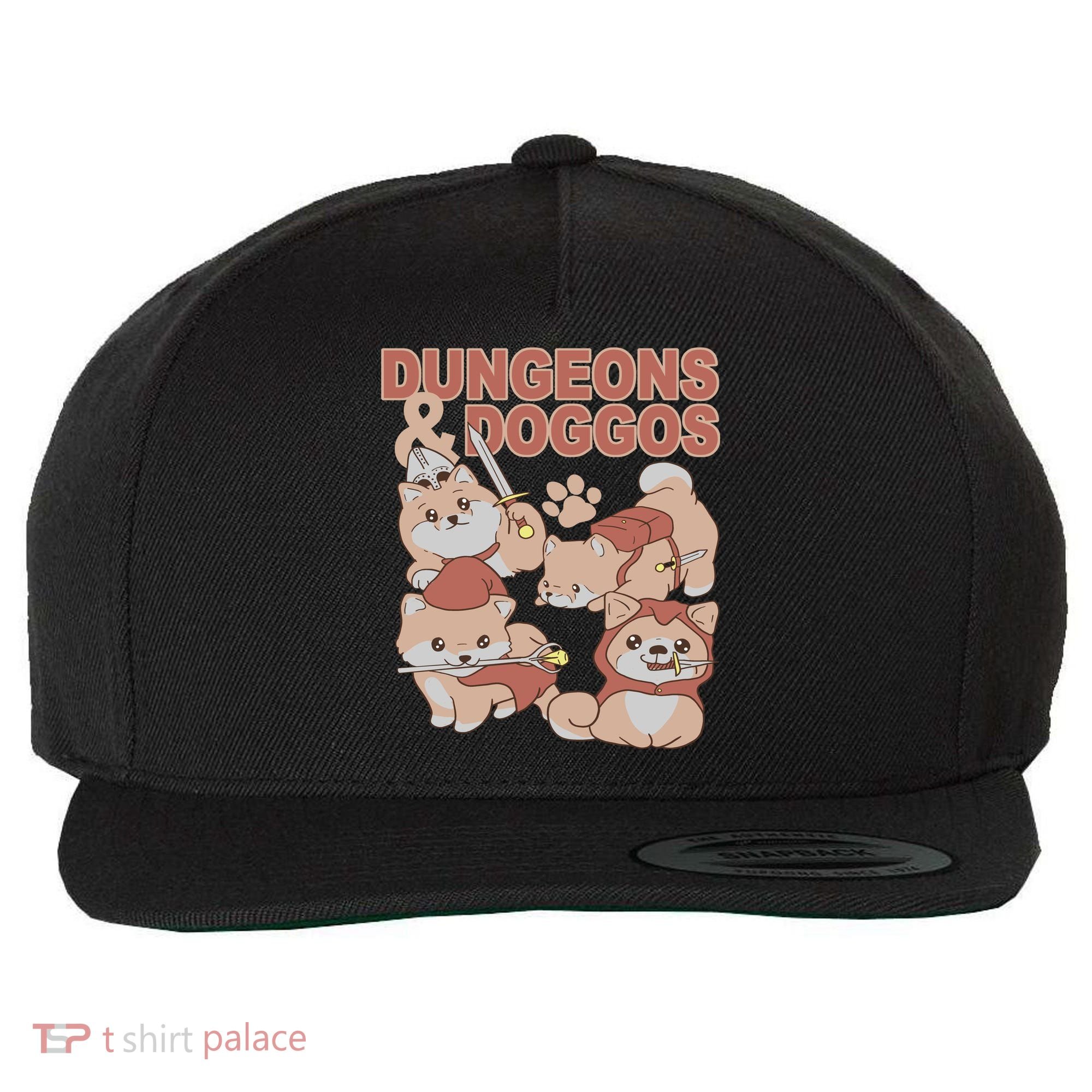 Dungeons & Doggos Cute Wool Snapback Cap
