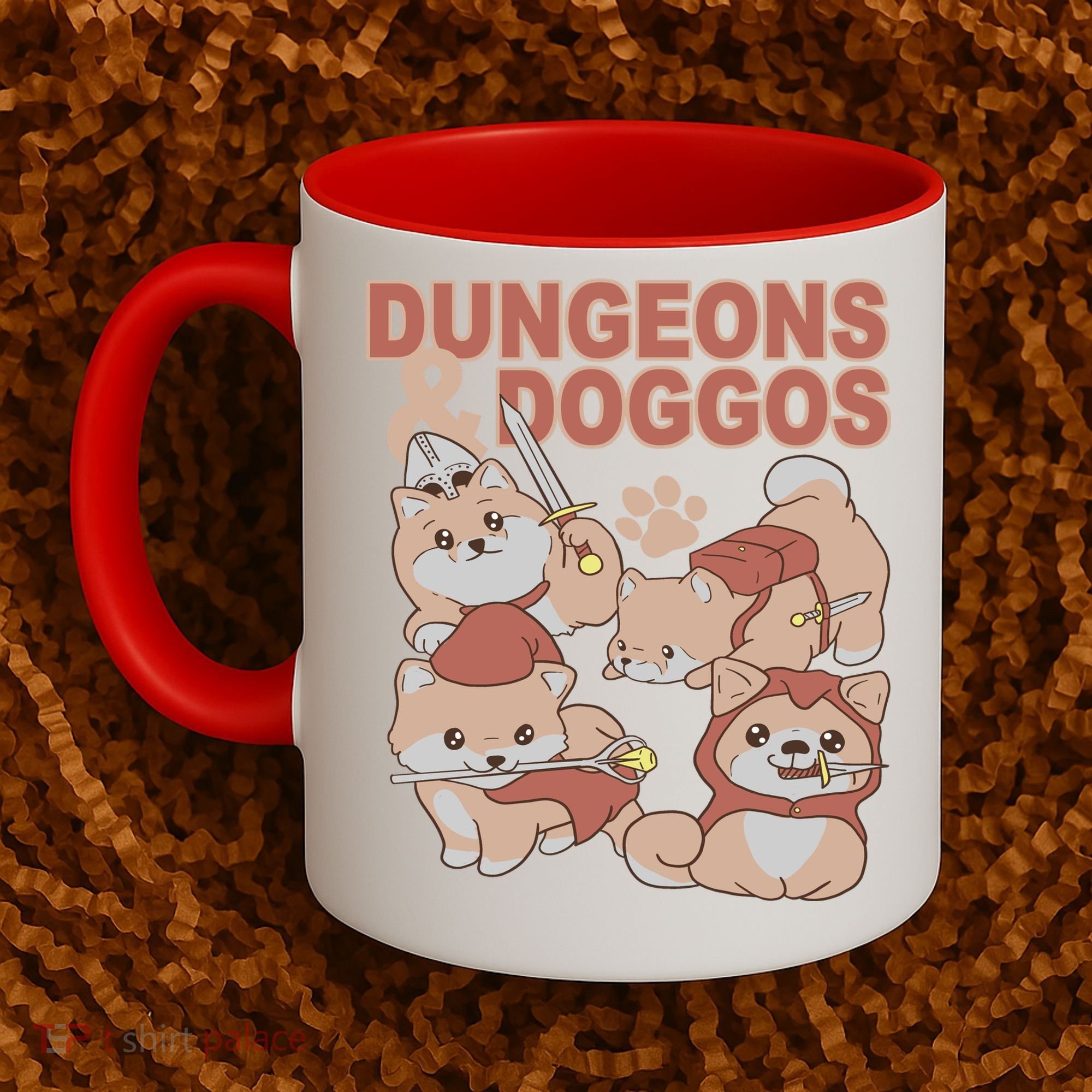 Dungeons & Doggos Cute Coffee Mug