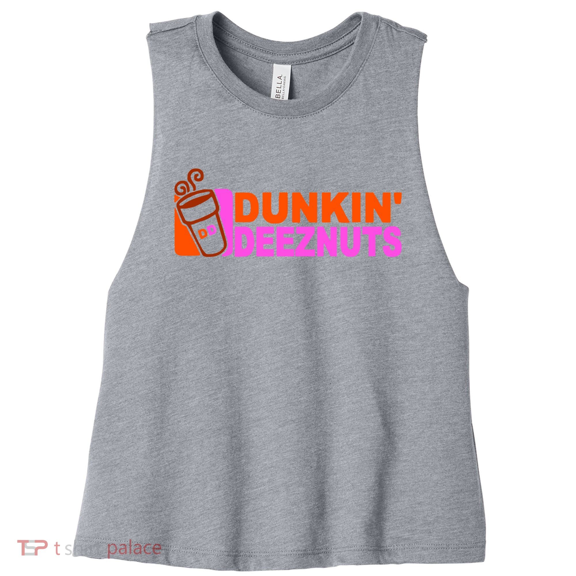 Dunkin Deeznuts Women's Racerback Cropped Tank