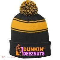 Dunkin Deeznuts Stripe Pom Pom Beanie thumb 0