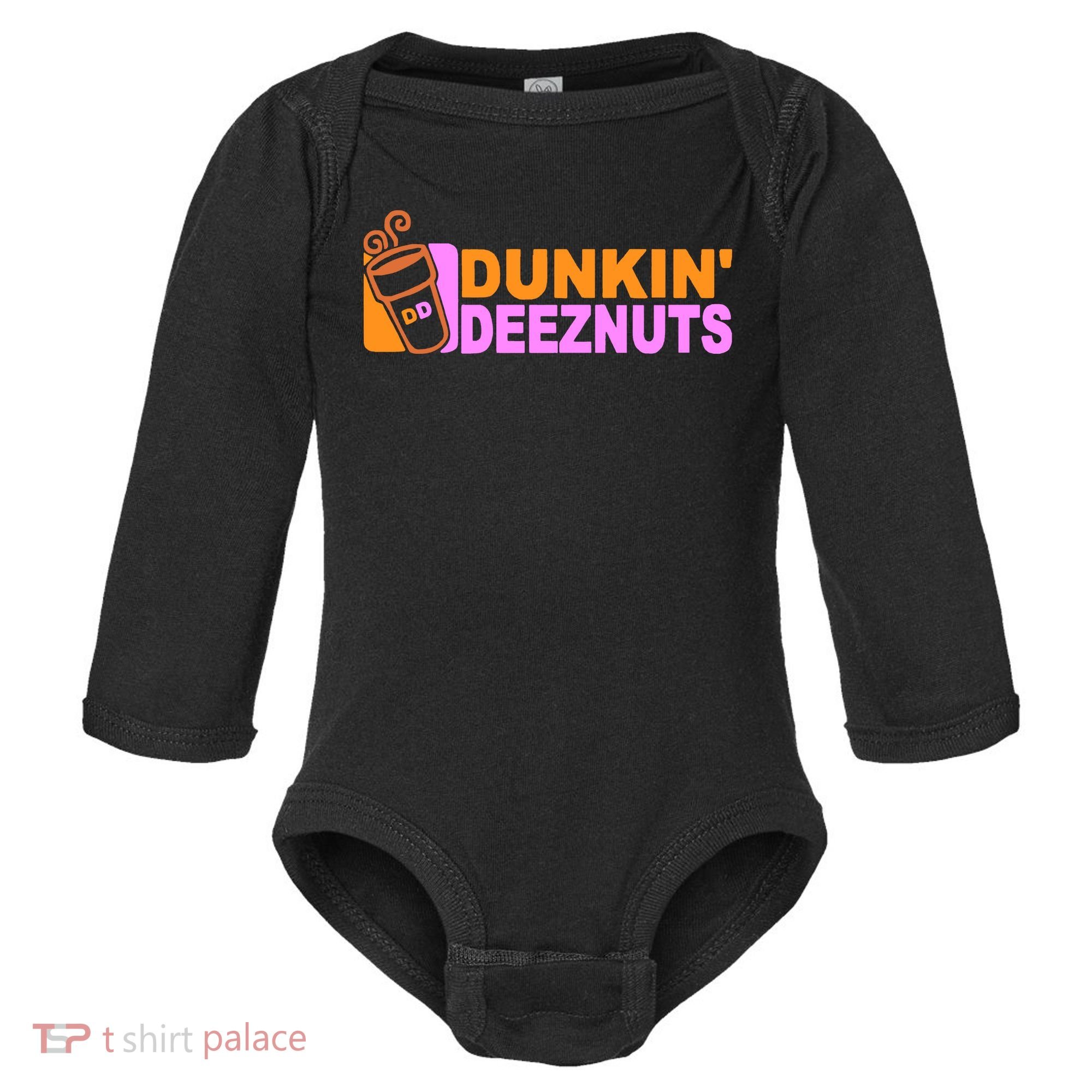 Dunkin Deeznuts Baby Long Sleeve Bodysuit