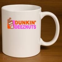 Dunkin Deeznuts 11oz C Handle Ceramic Mug thumb 3