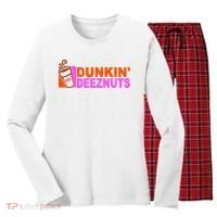 Dunkin Deeznuts Women's Long Sleeve Flannel Pajama Set  thumb 0