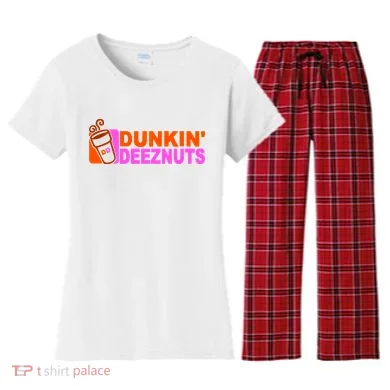 Dunkin Deeznuts Women's Flannel Pajama Set