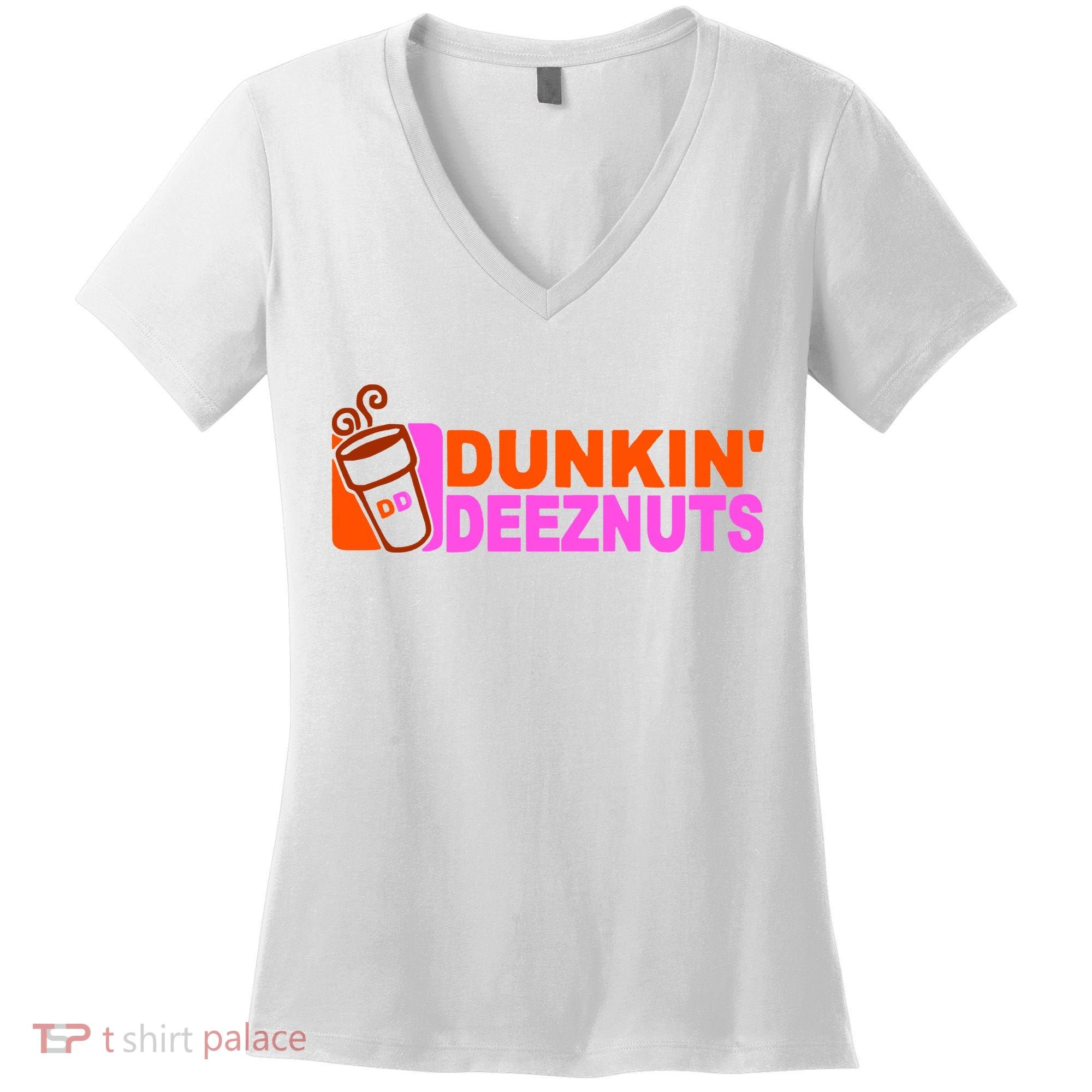 Dunkin Deeznuts Women's V-Neck T-Shirt