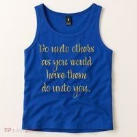 Do Unto Others Golden Rule Bible Quote Cool Gift Tank Top thumb 2
