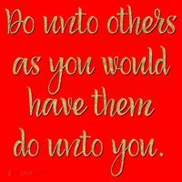 Do Unto Others Golden Rule Bible Quote Cool Gift Santa Hat thumb 1