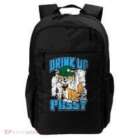 Drink Up Pussy Cat Distressed Saint Patrick's Day Backpack thumb 0