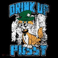 Drink Up Pussy Cat Distressed Saint Patrick's Day Coffee Mug thumb 5