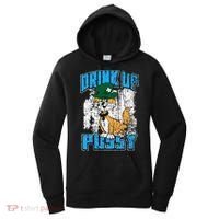 Drink Up Pussy Cat Distressed Saint Patrick's Day Women's Hoodie thumb 0