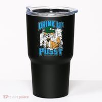 Drink Up Pussy Cat Distressed Saint Patrick's Day Tumbler thumb 0