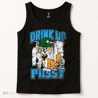 Drink Up Pussy Cat Distressed Saint Patrick's Day Tank Top thumb 2