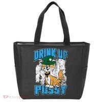Drink Up Pussy Cat Distressed Saint Patrick's Day Tote Bag thumb 0