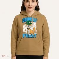Drink Up Pussy Cat Distressed Saint Patrick's Day Hoodie thumb 5