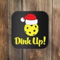 Dink Up Pickleball Christmas Santa Hat Coaster thumb 0