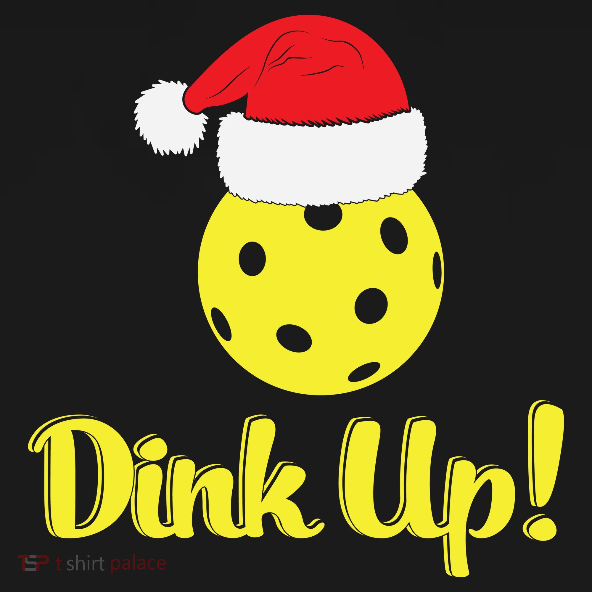 Dink Up Pickleball Christmas Santa Hat Women's Hoodie