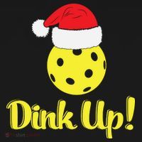 Dink Up Pickleball Christmas Santa Hat Women's Tank Top thumb 5