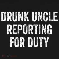 Drunk Uncle Reporting For Duty Doggie Tank thumb 4
