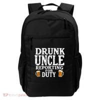 Drunk Uncle Reporting For Duty Backpack thumb 0