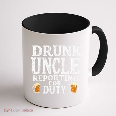 Drunk Uncle Reporting For Duty Coffee Mug back