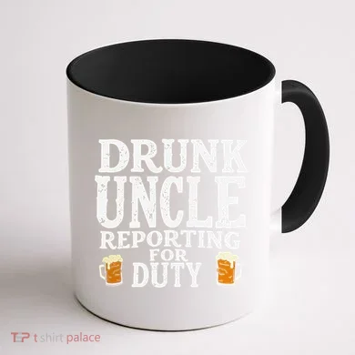 Drunk Uncle Reporting For Duty Coffee Mug back