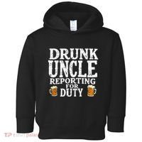 Drunk Uncle Reporting For Duty Toddler Hoodie thumb 0