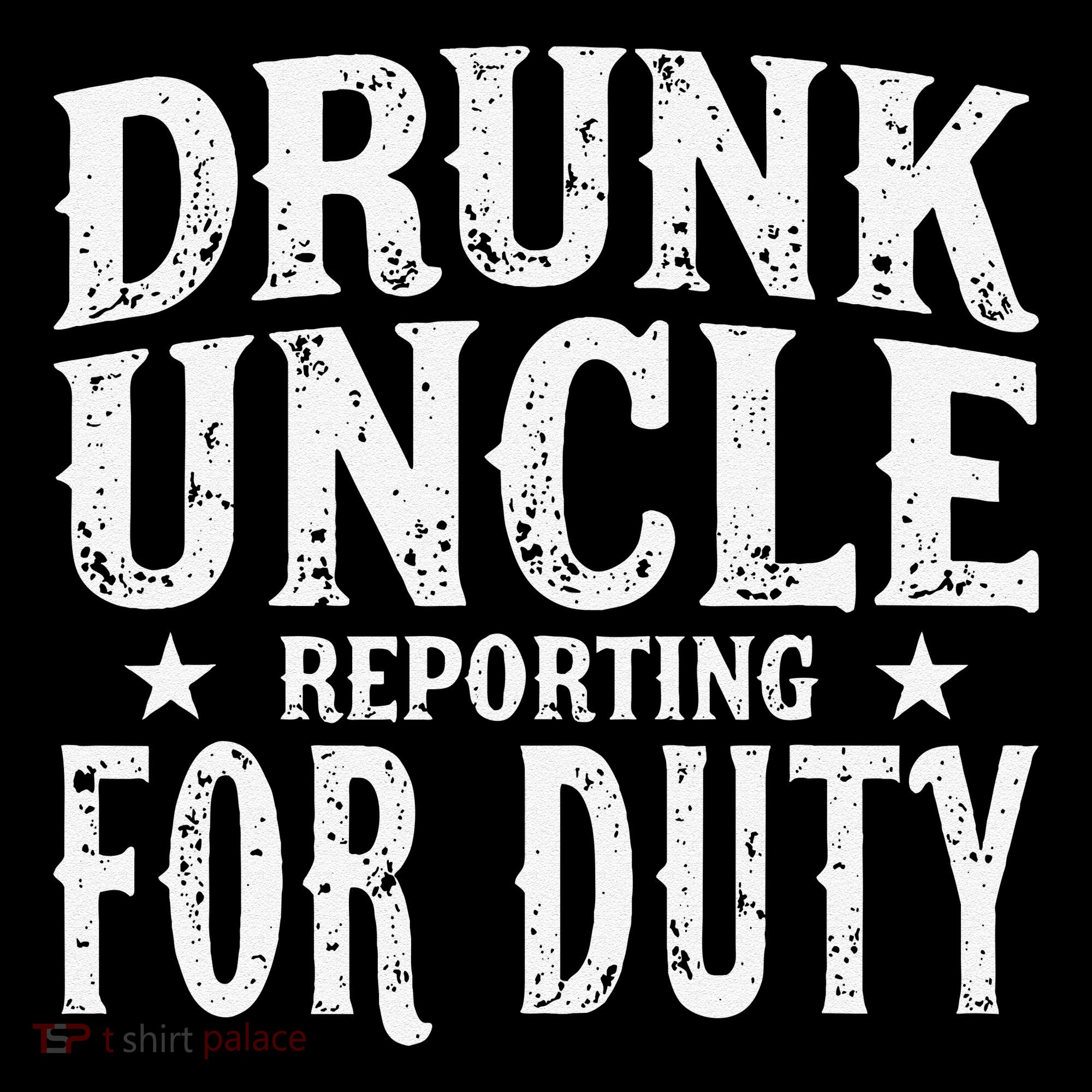 Drunk Uncle Reporting For Duty Drunk Uncle Funny Drinking Tote Bag