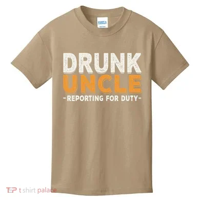 Drunk Uncle Reporting For Duty Kids T-Shirt