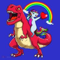 Dabbing Unicorn Riding Dinosaur Valentines Day Rainbow Space Gift Sweatshirt thumb 3