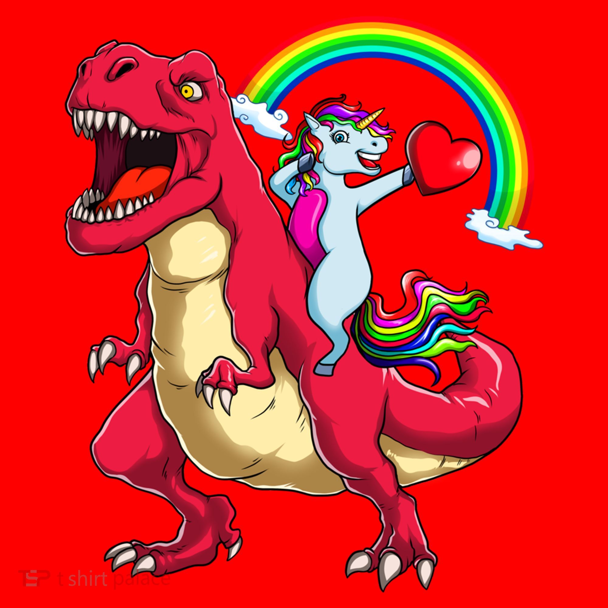 Dabbing Unicorn Riding Dinosaur Valentines Day Rainbow Space Gift Santa Hat