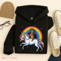 Dachshund Unicorn Space Galaxy Rainbow Dog Hoodie thumb 4