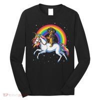 Dachshund Unicorn Space Galaxy Rainbow Dog Long Sleeve Shirt thumb 0