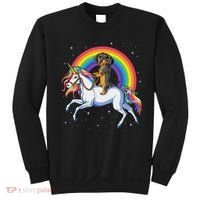 Dachshund Unicorn Space Galaxy Rainbow Dog Sweatshirt thumb 0