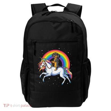 Dachshund Unicorn Space Galaxy Rainbow Dog Backpack